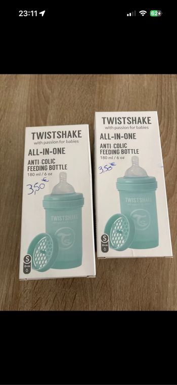 Biberon twistshake 180ml - neuf
