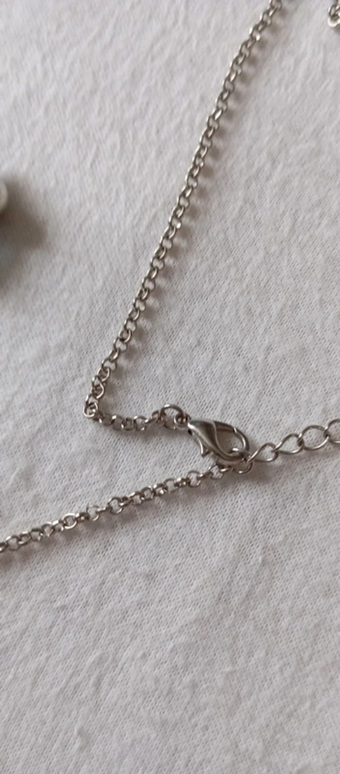 Sautoir tons vert bleu - photo numéro 7