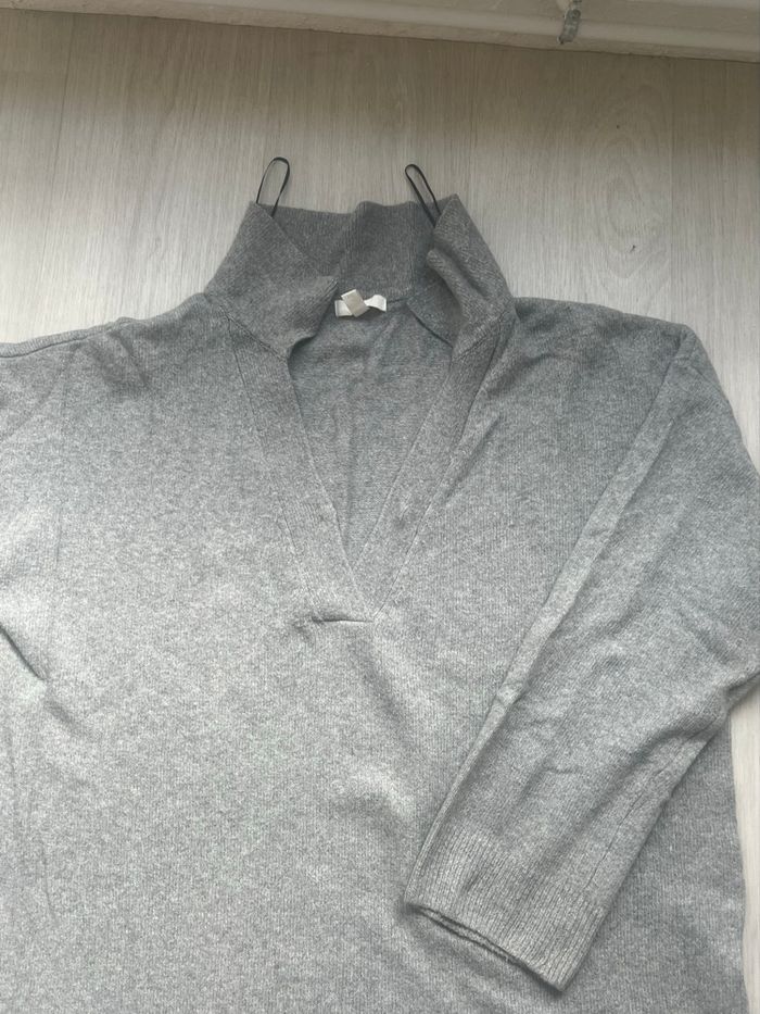 Robe pull coton gris H&M - photo numéro 3