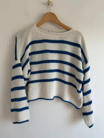 Pull marinière court