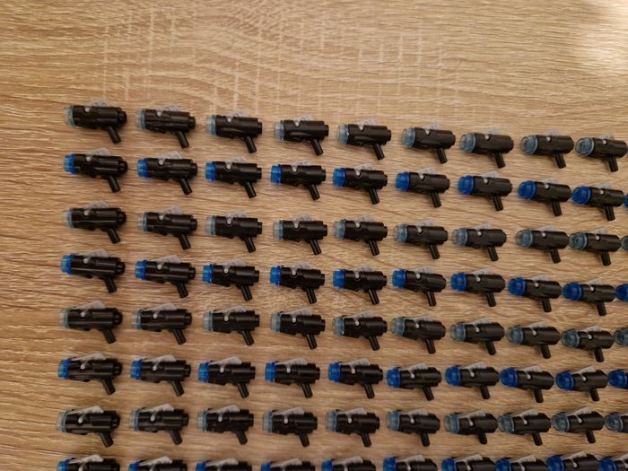 Lot d'armes blasteur type lego pour clones / stormtrooper star wars comprend 100 pièces - photo numéro 2