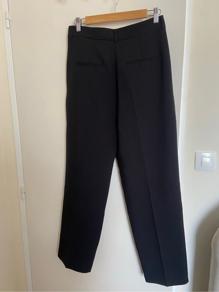 Pantalon noir à pinces taille haute – T40 – Neuf avec étiquette – Sud Express - photo numéro 2