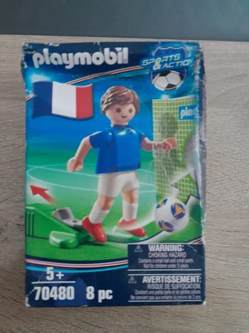 boîte playmobil 70480 - figurine foot équipe France