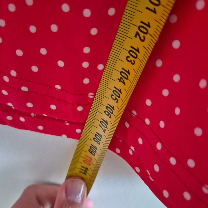 Robe rouge à pois blanc manches courtes neuve - Shein - Taille M : 38 - 40 - photo numéro 8