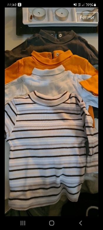 Lot de 4 maillot manche longue