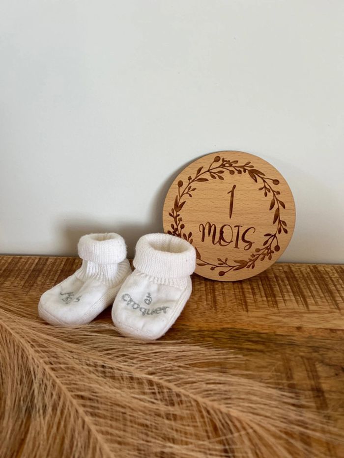 Chausson naissance bébé mixte - photo numéro 2