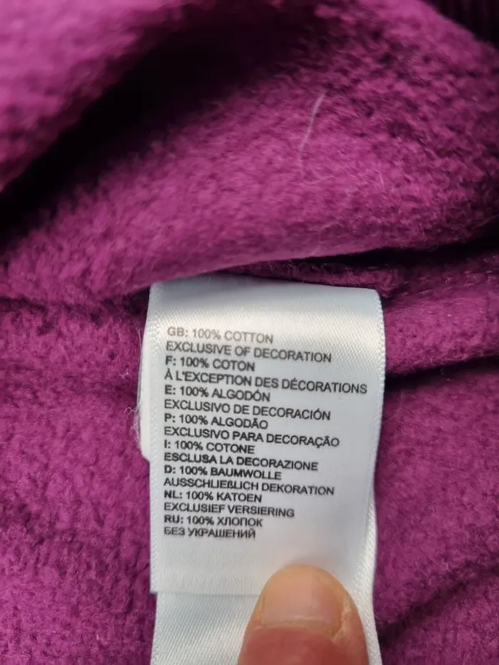 Sweat The North Face violet – Taille XS Femme (mesures en photos) - photo numéro 7