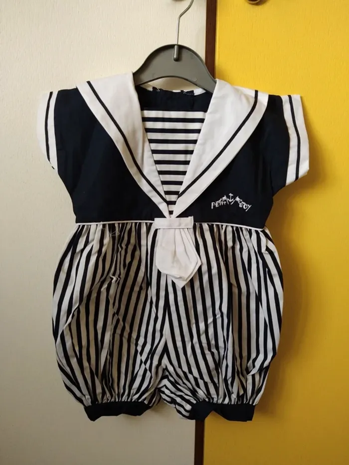 Combinaison barboteuse bébé mixte fille garçon mer vacances croisière sea