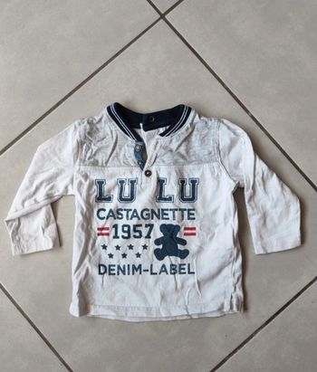 Tee-shirt manche longue taille 12 mois