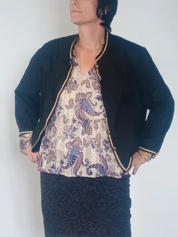 Veste courte blanche Anne Weyburn L