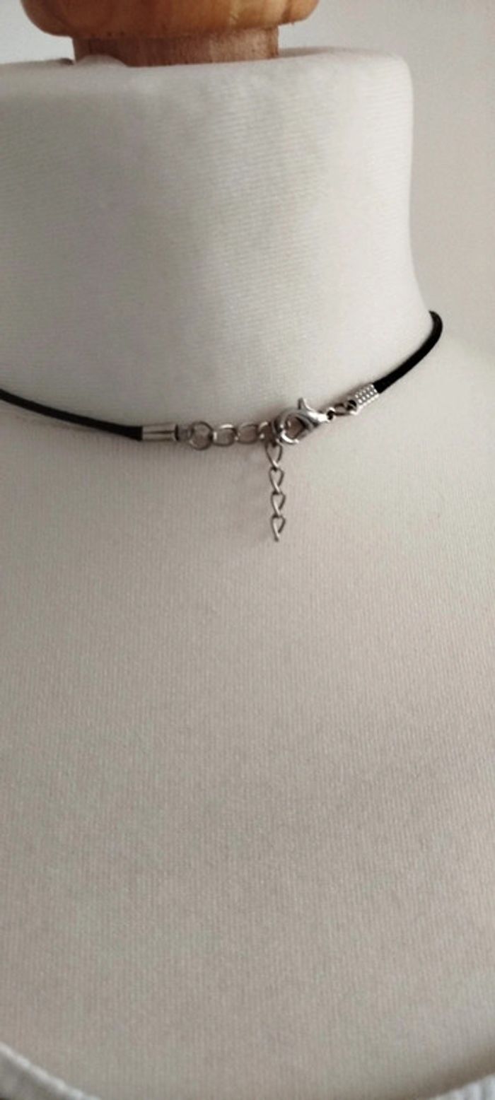 Collier Calcédoine bleu - photo numéro 4