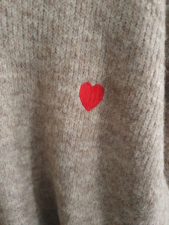 Pull cœur brodé Taille unique - photo numéro 5