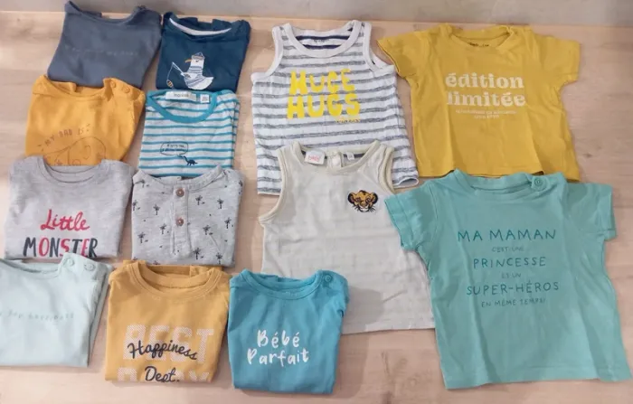 Lot T-shirt ma che courte/debardeur