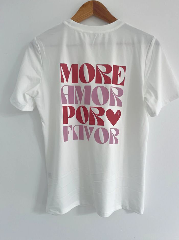 🌟 Tee shirt blanc motif Amor - photo numéro 2