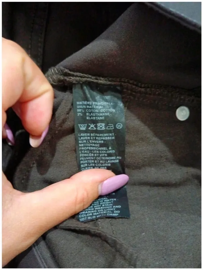 C43 pantalon simili noir Burton 40 - photo numéro 4