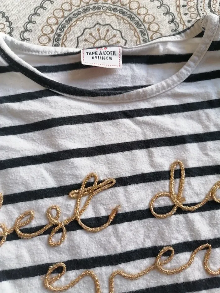 T-shirt manches longues Tape à l'œil 6 ans - photo numéro 3
