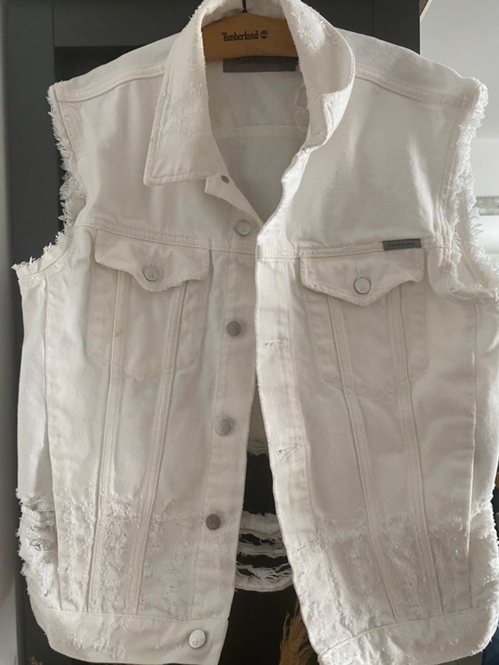 Veste en jean sans manche Calvin Klein - photo numéro 2