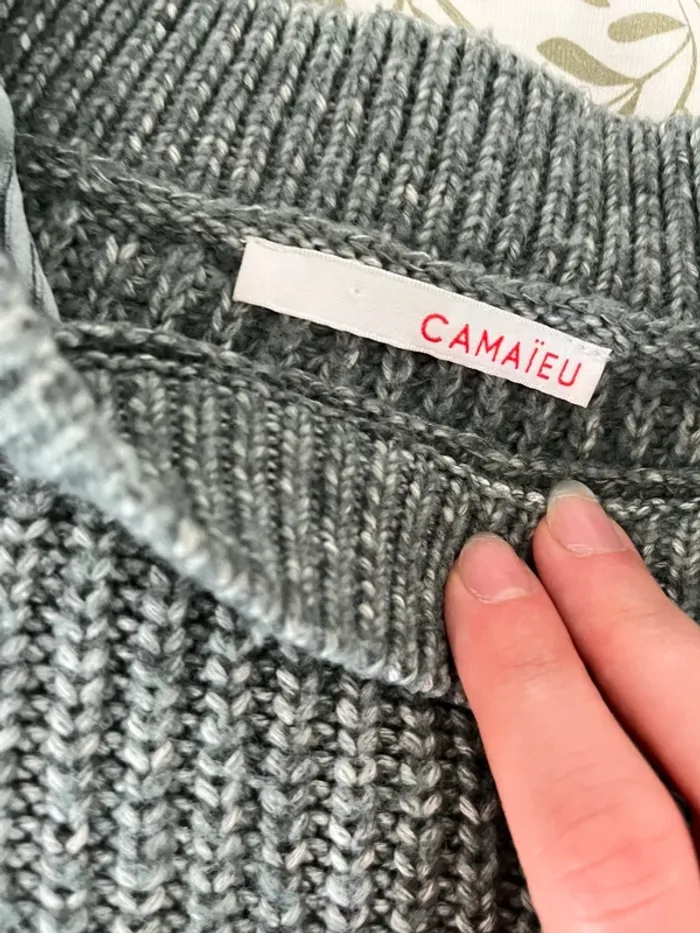 Pull vert Camaïeu - photo numéro 2