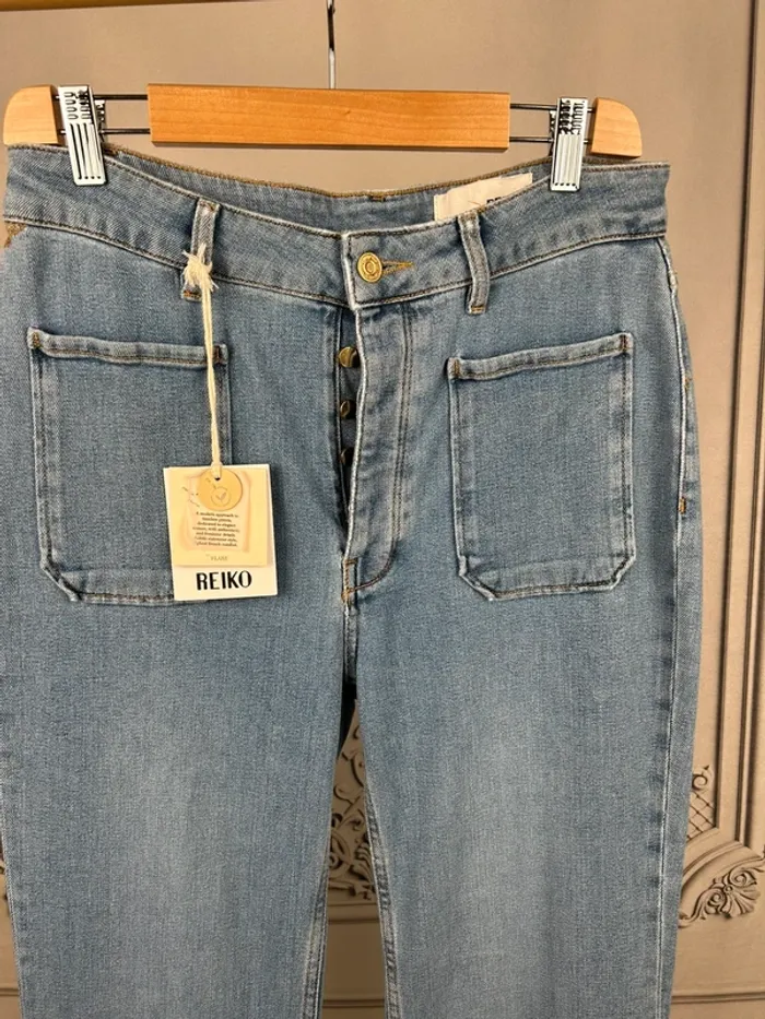 Jean flare taille haute Reiko W31 neuf - photo numéro 2