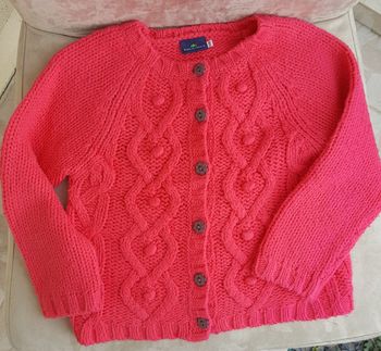 Gilet rose grandes mailles Sergent Major Taille 5 ans