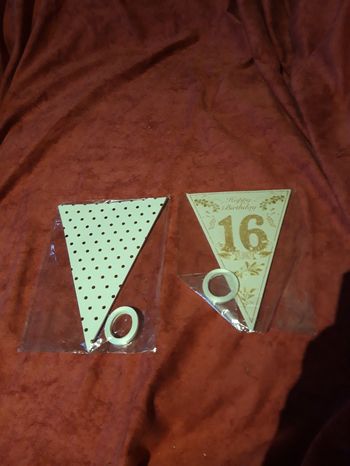 Lot 2 guirlandes anniversaire 