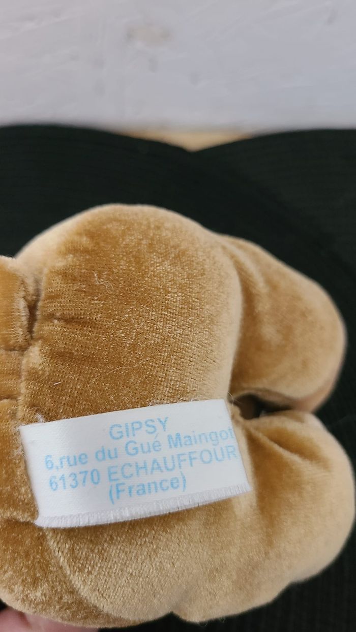 Petite Peluche doudou Maman ou Papa ours et ses 2 bébés GIPSY marron beige 14 cm - photo numéro 5