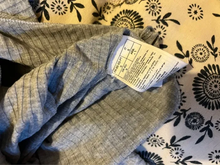 Body côtelé gris avec laçage à l’avant - photo numéro 4