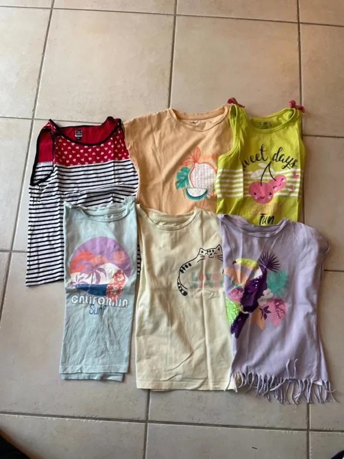 Lot teeshirt manches courtes