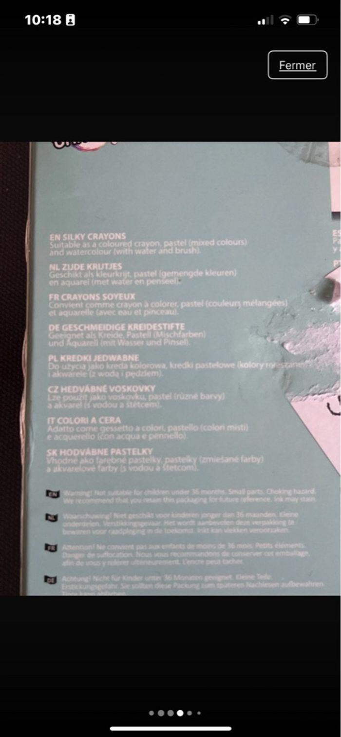 Crayons pastel Silky métalliques x8 - photo numéro 2