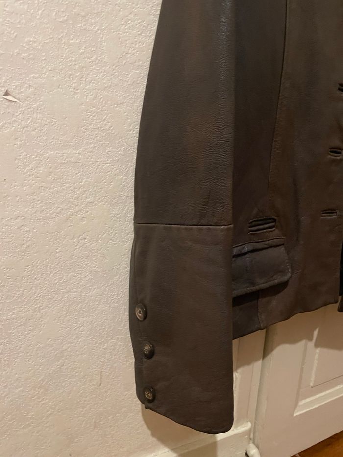 Veste cuir vintage - photo numéro 3