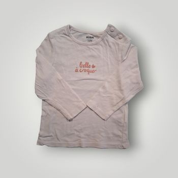 T-shirt manches longues - 12 mois - Kiabi 