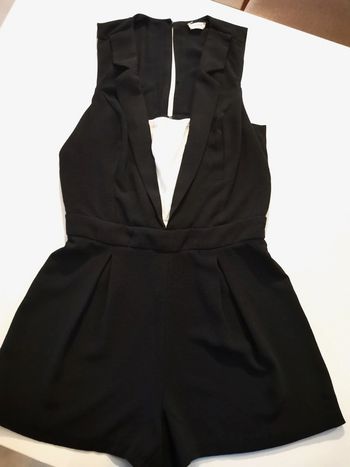 Combishort noire et blanche neuve