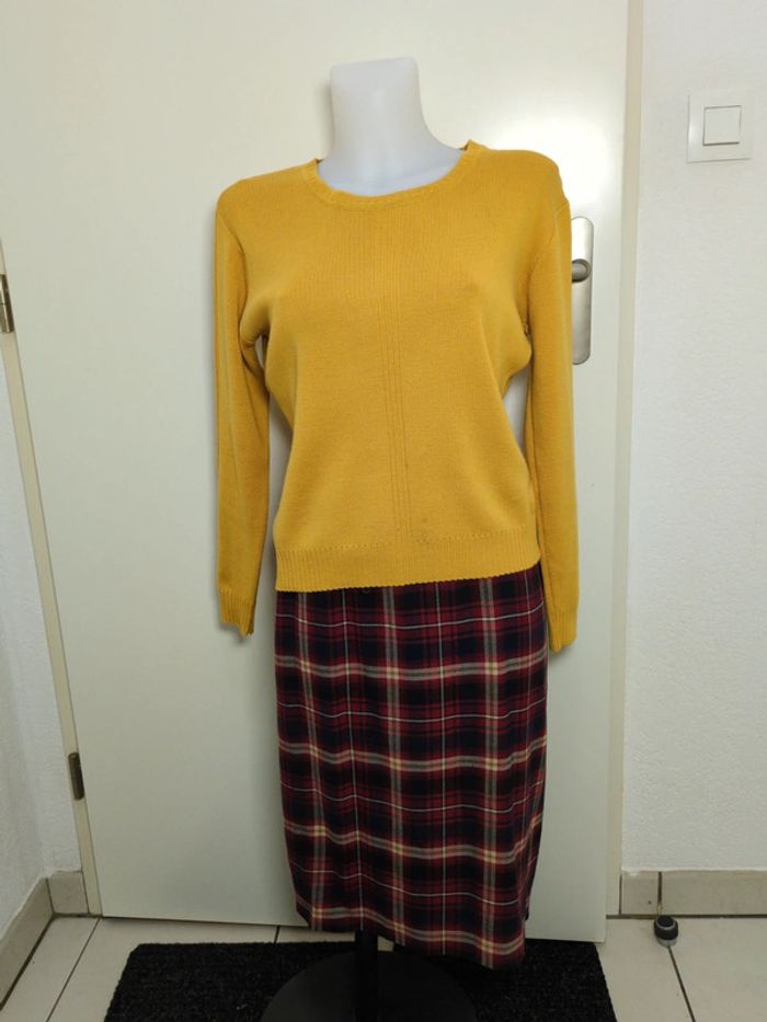 Pull laine mérinos moutarde Alain Manoukian - photo numéro 7