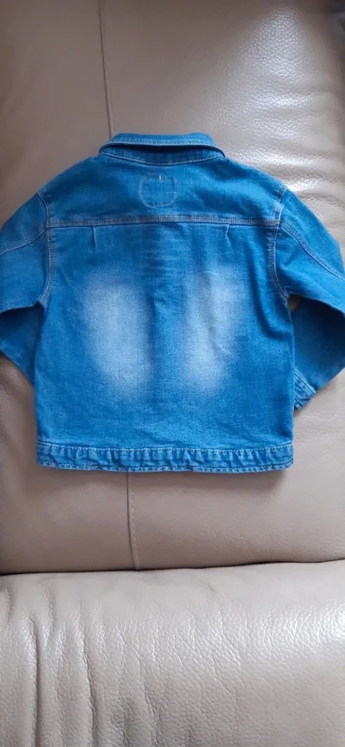 Veste en jeans stretch "tex" 36m état neuve - photo numéro 4