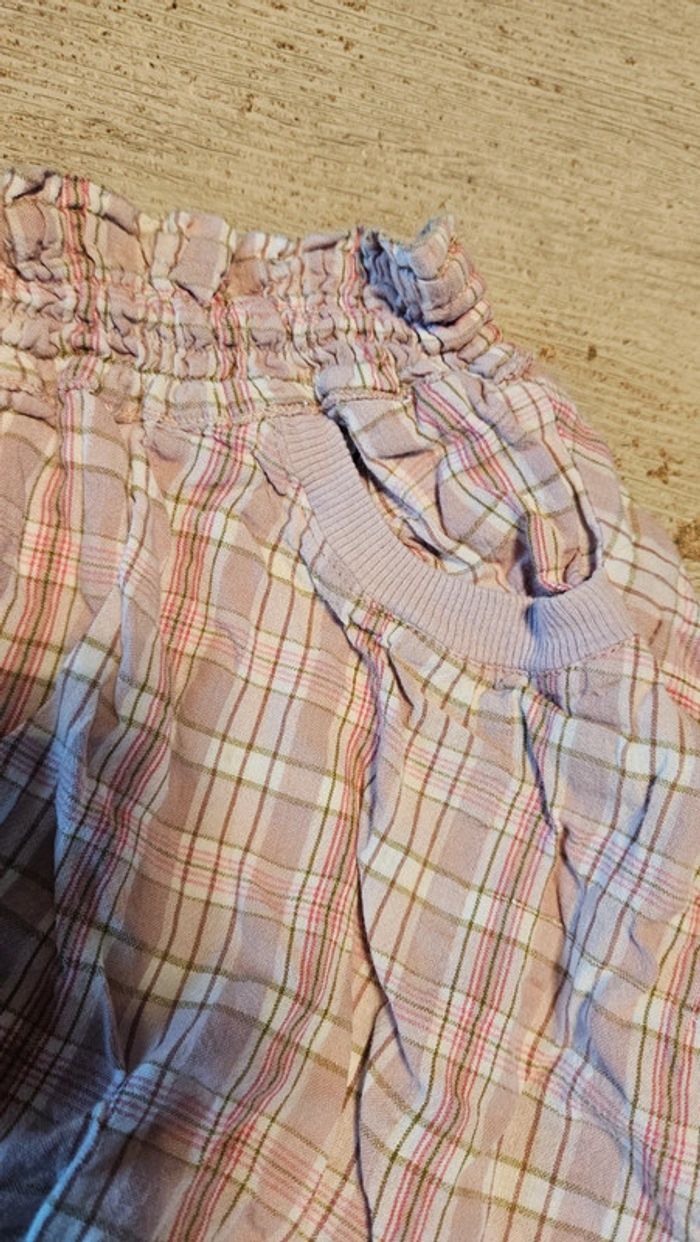 Jupe courte à carreaux rose, Prémaman, 4 ans, nickel - photo numéro 5