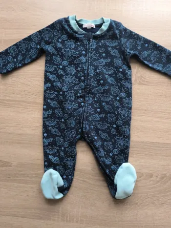 Pyjama à fermeture éclair 9 mois dpam