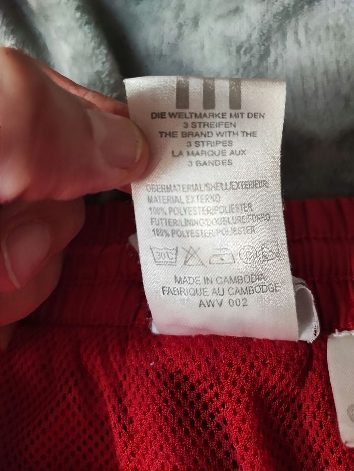 Jogging Adidas Homme  année 2000 Rouge et blanc - photo numéro 7