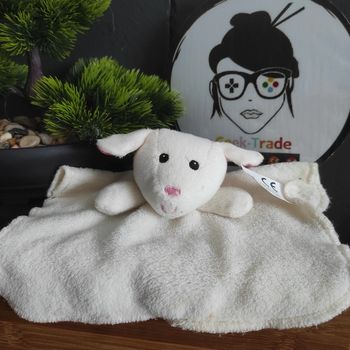 Doudou Peluche Tomawak Edition Mouton Rond Blanc Crème Écru  #geektradedoudou