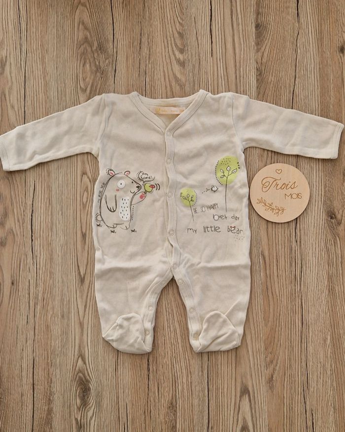 Pyjamas coton bébé garçon 3mois