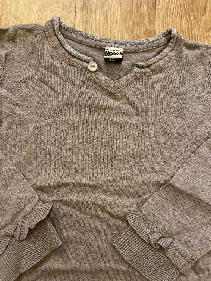 Pull léger marron fille 5 ans - photo numéro 2