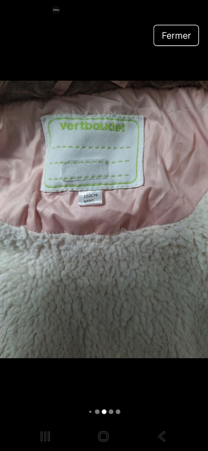 Manteau fille 70% duvet 4a - photo numéro 10