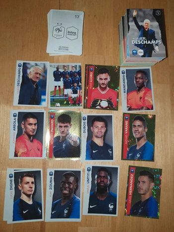 114 cartes + 104 stickers au plus près des bleus intermarché 2020 panini