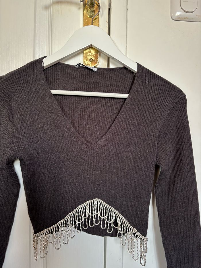 Pull court doux et brillant - photo numéro 1