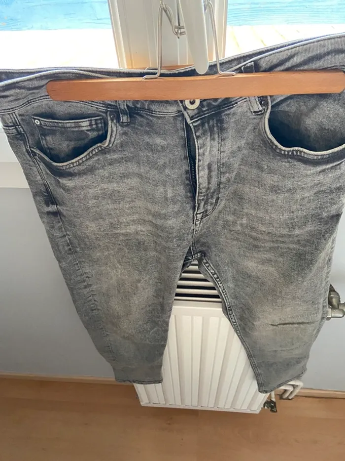 Pantalon jeans coupe slim gris CELIO
