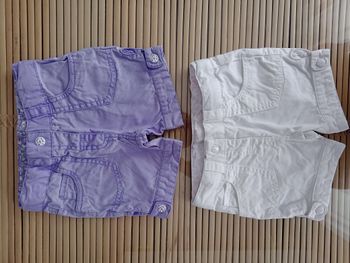 Lot de 2 shorts 12 mois tex