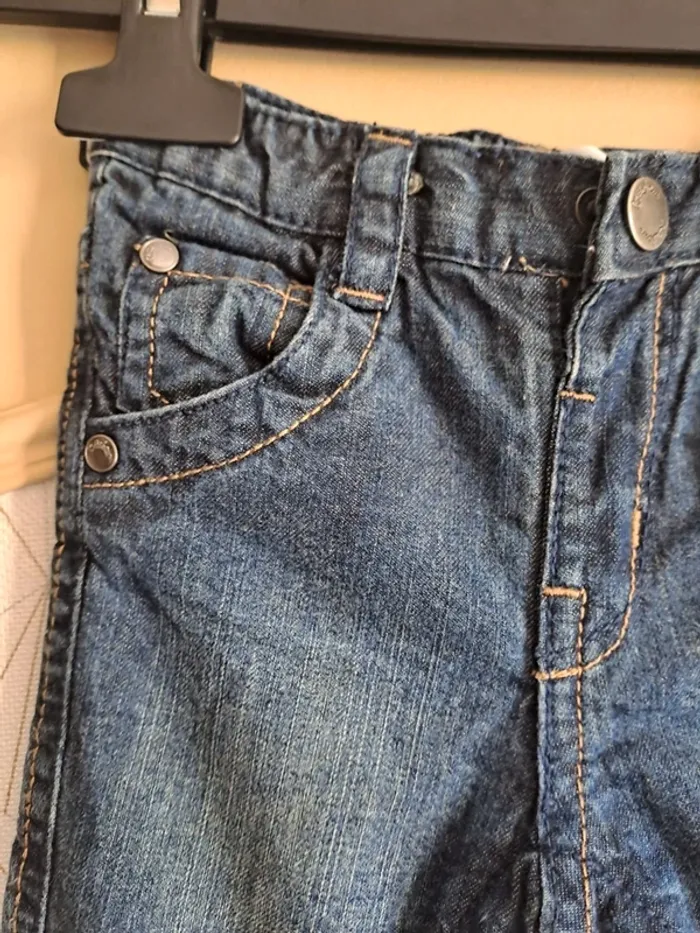 Pantalon jean bébé garçon 1 mois kitchoun comme neuf - photo numéro 5