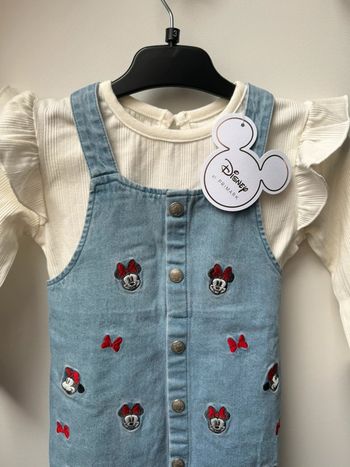 Robe jean et t shirt côtelé 92 cm