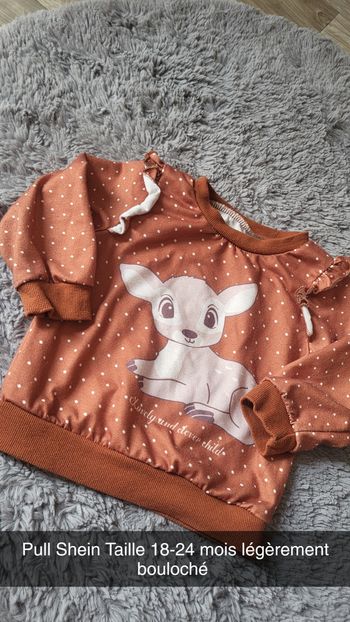 Pull shein 18-24 mois