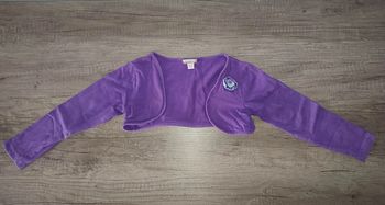 Gilet court / boléro violet 5 ans Orchestra