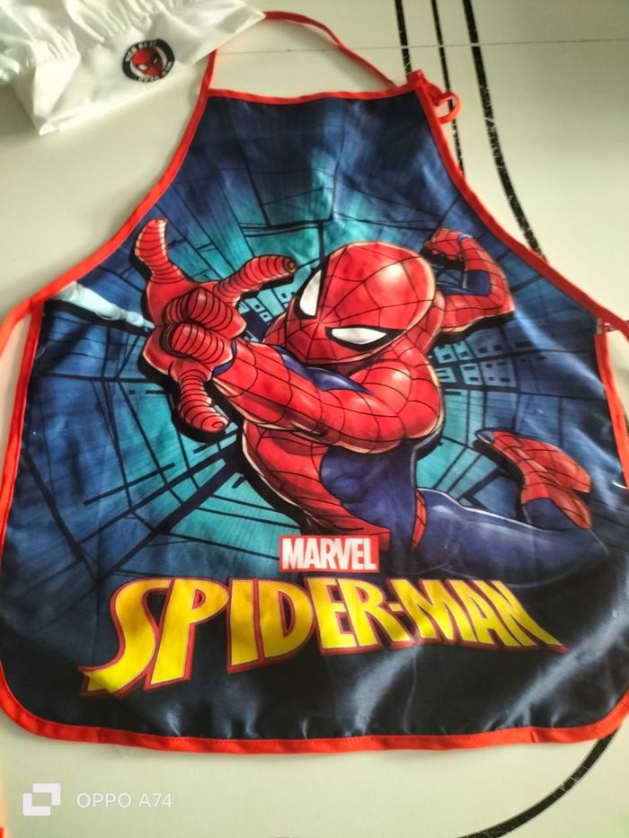 Marvel 🖤 Tablier et Toque Spiderman - photo numéro 2